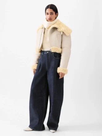 Die Ovalo de-Nîmes Jeans Hose Hoch taillierte, geschwungene Jeans