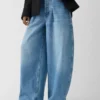 Die Ovalo de-Nîmes Jeans Hose Hoch taillierte, geschwungene Jeans