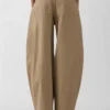Die Ovalo de-Nîmes Jeans Hose Hoch taillierte, geschwungene Jeans