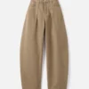 Die Ovalo de-Nîmes Jeans Hose Hoch taillierte, geschwungene Jeans
