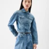 Die Ovalo de-Nîmes Jeansjacke Curved Jeansjacke