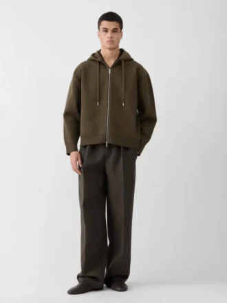 Die Piqué-Strickjacke mit Kapuze Piqué-Strickjacke mit Kapuze