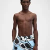 Die Puntini-Badehose Badehose mit Wavy Psyche-Print