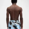Die Puntini-Badehose Badehose mit Wavy Psyche-Print