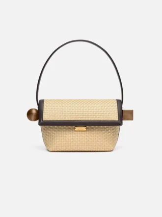 Die Rond Carré Schultertasche mit Klappe
