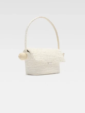 Die Rond Carré Schultertasche mit Klappe