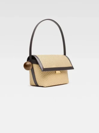 Die Rond Carré Schultertasche mit Klappe