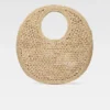 Die runde Tasche Spiaggia Rundtasche aus Raffia