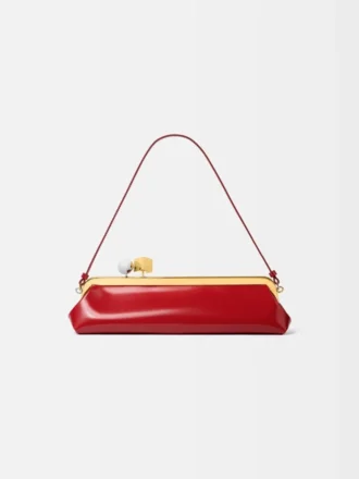 Die Salon-Clutch Lange Tasche mit Verschluss