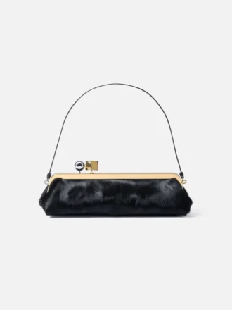 Die Salon-Clutch Lange Tasche mit Verschluss