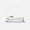 Die Salon-Clutch Lange Tasche mit Verschluss