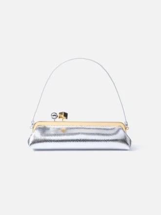 Die Salon-Clutch Lange Tasche mit Verschluss