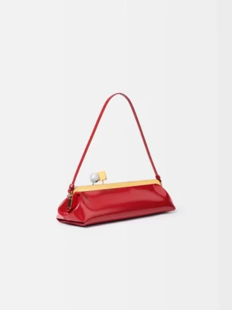 Die Salon-Clutch Lange Tasche mit Verschluss