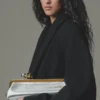 Die Salon-Clutch Lange Tasche mit Verschluss