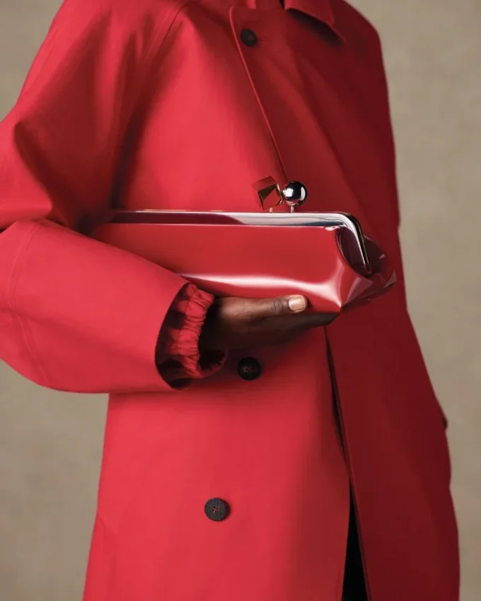 Die Salon-Clutch Lange Tasche mit Verschluss