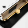 Die Salon-Clutch Lange Tasche mit Verschluss