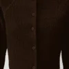 Die Scala-Strickjacke Strickjacke mit hohem Kragen