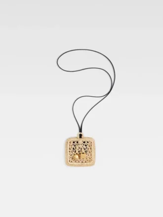 Die Spiaggia-Geldbörse Raffia AirPods-Halter