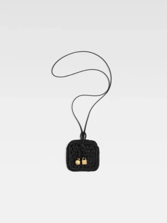 Die Spiaggia-Geldbörse Raffia AirPods-Halter