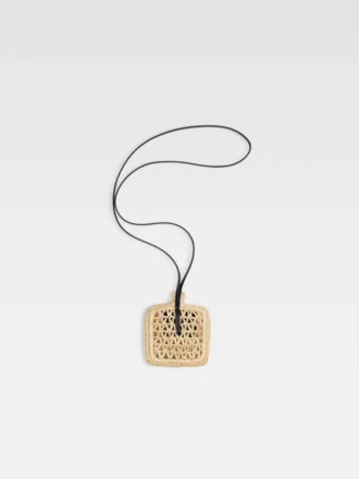 Die Spiaggia-Geldbörse Raffia AirPods-Halter