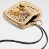 Die Spiaggia-Geldbörse Raffia AirPods-Halter