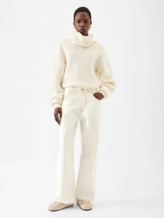 Die weite De-Nîmes-Jeanshose Oversized-Jeans