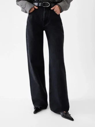 Die weite De-Nîmes-Jeanshose Oversized-Jeans
