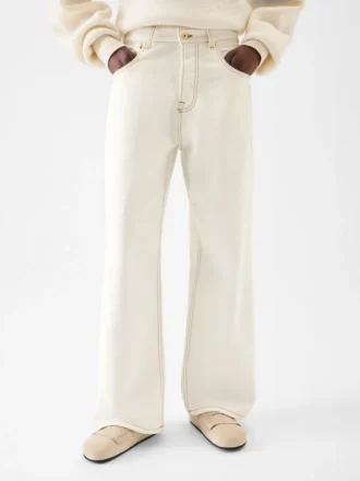 Die weite De-Nîmes-Jeanshose Oversized-Jeans
