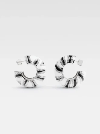 Die Zebra-Ohrringe Strass-Zebra-Creolen