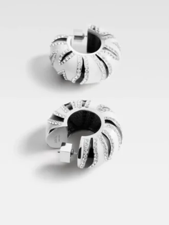 Die Zebra-Ohrringe Strass-Zebra-Creolen