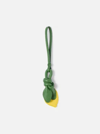Die Zitrone Knotiger Taschenanhänger in Zitronenform