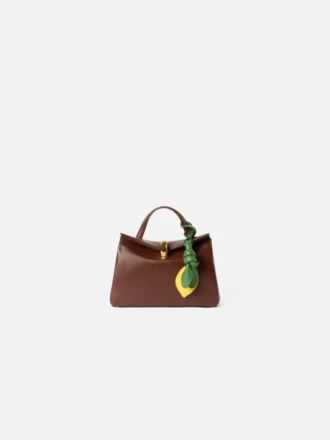 Die Zitrone Knotiger Taschenanhänger in Zitronenform