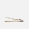 Flache Duelo-Slingbacks Runde flache Schuhe