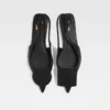 Flache Duelo-Slingbacks Runde flache Schuhe