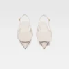 Flache Duelo-Slingbacks Runde flache Schuhe