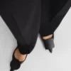 Flache Duelo-Slingbacks Runde flache Schuhe