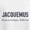 T-Shirt mit Adresse „Montaigne“ Kurzarm-T-Shirt mit Logo und Adresse – exklusiv online und in unserem Store in Paris erhältlich