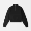 The Gros Grain Sweatshirt mit Rollkragen und Reißverschluss Sweatshirt mit Reißverschluss