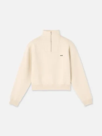 The Gros Grain Sweatshirt mit Rollkragen und Reißverschluss Sweatshirt mit Reißverschluss