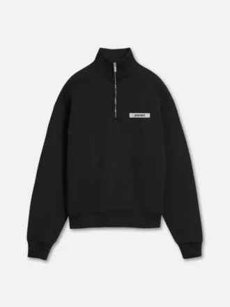 The Gros Grain Sweatshirt mit Rollkragen und Reißverschluss Sweatshirt mit Reißverschluss