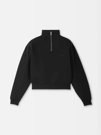 The Gros Grain Sweatshirt mit Rollkragen und Reißverschluss Sweatshirt mit Reißverschluss