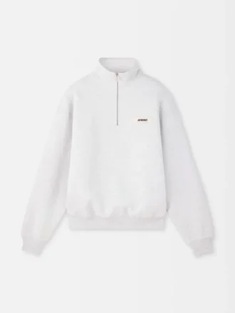 The Gros Grain Sweatshirt mit Rollkragen und Reißverschluss Sweatshirt mit Reißverschluss