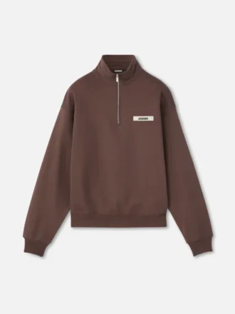 The Gros Grain Sweatshirt mit Rollkragen und Reißverschluss Sweatshirt mit Reißverschluss
