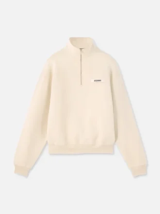 The Gros Grain Sweatshirt mit Rollkragen und Reißverschluss Sweatshirt mit Reißverschluss