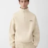 The Gros Grain Sweatshirt mit Rollkragen und Reißverschluss Sweatshirt mit Reißverschluss