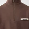 The Gros Grain Sweatshirt mit Rollkragen und Reißverschluss Sweatshirt mit Reißverschluss