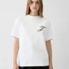 The Logo T-Shirt Kurzarm-T-Shirt mit gestickten Logos